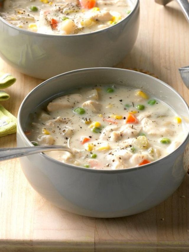 A Perfect Cozy Bowl of Creamy Pierogi Chicken Soup